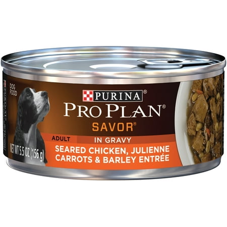 Purina Pro Plan SAVOR Seared Chicken, Julienne Carrots & Barley Entree in Gravy Adult Wet Dog Food - (24) 5.5 oz. (Best Way To Julienne Carrots)