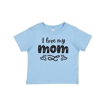 

Inktastic I Love My Mom with Hearts Gift Baby Boy or Baby Girl T-Shirt