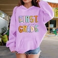 thumbnail image 2 of Ruyang Kids 1st Grade Back to School Hoodies Long Sleeve First Day of School Pullover Sweatshirts Cute Preppy Hoodie, 2 of 7