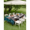 thumbnail image 5 of 60x84 Inch Outdoor Tablecloth with Umbrella Hole Zipper Rectangle Funny Dogs Rectangular Tablecloths Outside Waterproof Animal Sitting on Toilet Reading Newspaper Patio Table Cover for Picnic Party, 5 of 8
