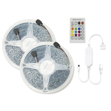 

Ametoys WIFI LED Strip Lights Kit 10m/32.8ft Length RGB Smart Light Strip Ewelink APP Remote Control Dimmable Changing Color Compatible With Home for Bar Home Decoration