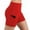 Red, variant on Women's High Waist Biker Shorts with Pockets Tummy Control Workout Gym Athletic Running Yoga Shorts;Fashion Womens Yoga Leggings Fitness Running Gym Ladies Solid Pants