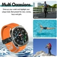 thumbnail image 5 of For Samsung Galaxy Watch Ultra 47mm Band (2025/2024), IC ICLOVER Silicone Soft Sport Breathable Strap Quick Release Magnetic Wristbands, Orange, 5 of 8