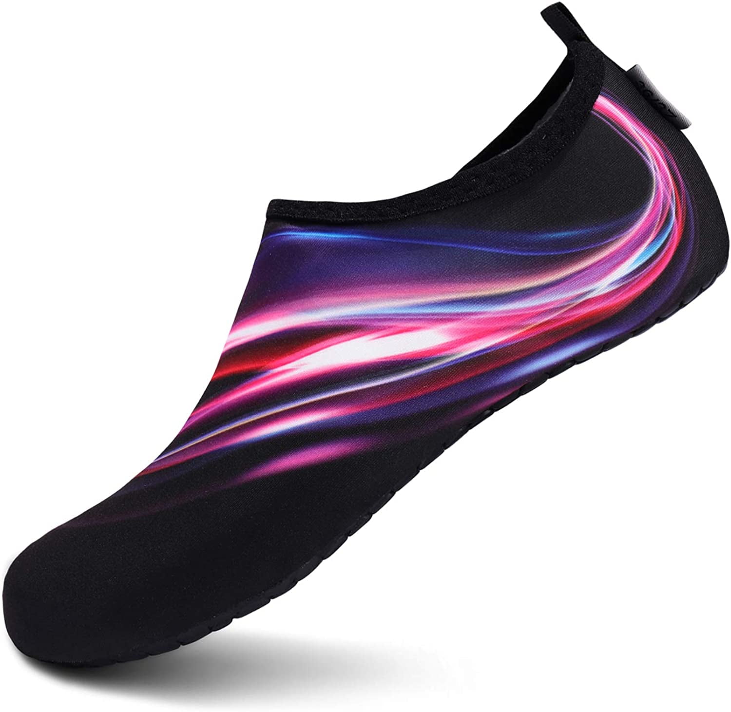 VIFUUR Water Shoes Barefoot QuickDry Beach Swim Socks for Women Purple