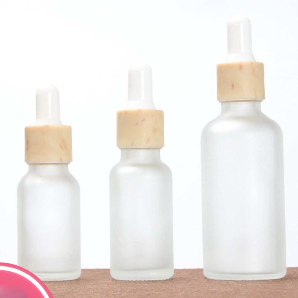 Worgeous 5 Pcs Dropper Bottle Empty Bottle Fluid Container Travel 2.9×9.7cm Transparent