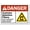 Warning Sign 2, variant on Asbestos Warning Signs Asbestos May Cause Cancer Danger Metal Sign 8"x12" - Warning for Wall or Fence, Asbestos Cancer Hazard Sign