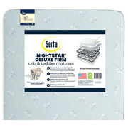 Serta Nightstar Deluxe Firm 5.25-Inch Dual Sided Standard Baby Crib and Toddler Mattress - 120 Coils - Waterproof - Lightweight - GREENGUARD Gold Certified (Natural/Non-Toxic) - 25 Year Warranty