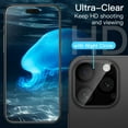 thumbnail image 6 of JETech 5 in 1 Case for iPhone 16 Pro 6.3-Inch with 2 Pack Each Tempered Glass Screen Protectors and Camera Lens Protectors, Non-Yellowing Shockproof Bumper Phone Cover (Black), 6 of 7
