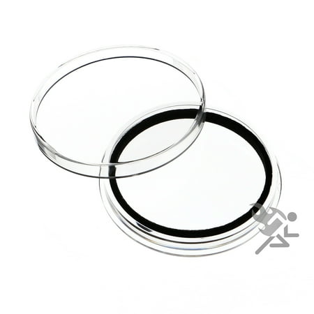 (3) Air-tite X44mm Black Ring Ring Coin Holder Capsules for 1.75