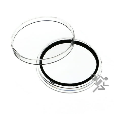 (5) Air-tite X44mm Black Ring Ring Coin Holder Capsules for 1.75