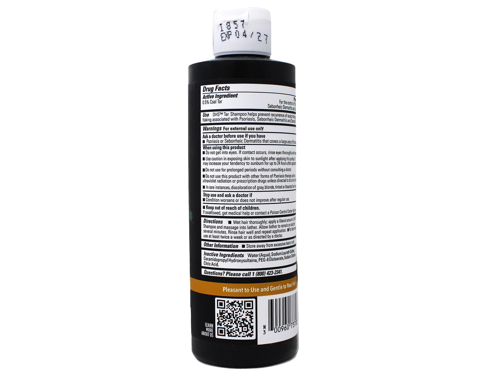 DHS Tar Shampoo, 8 Fluid Ounce