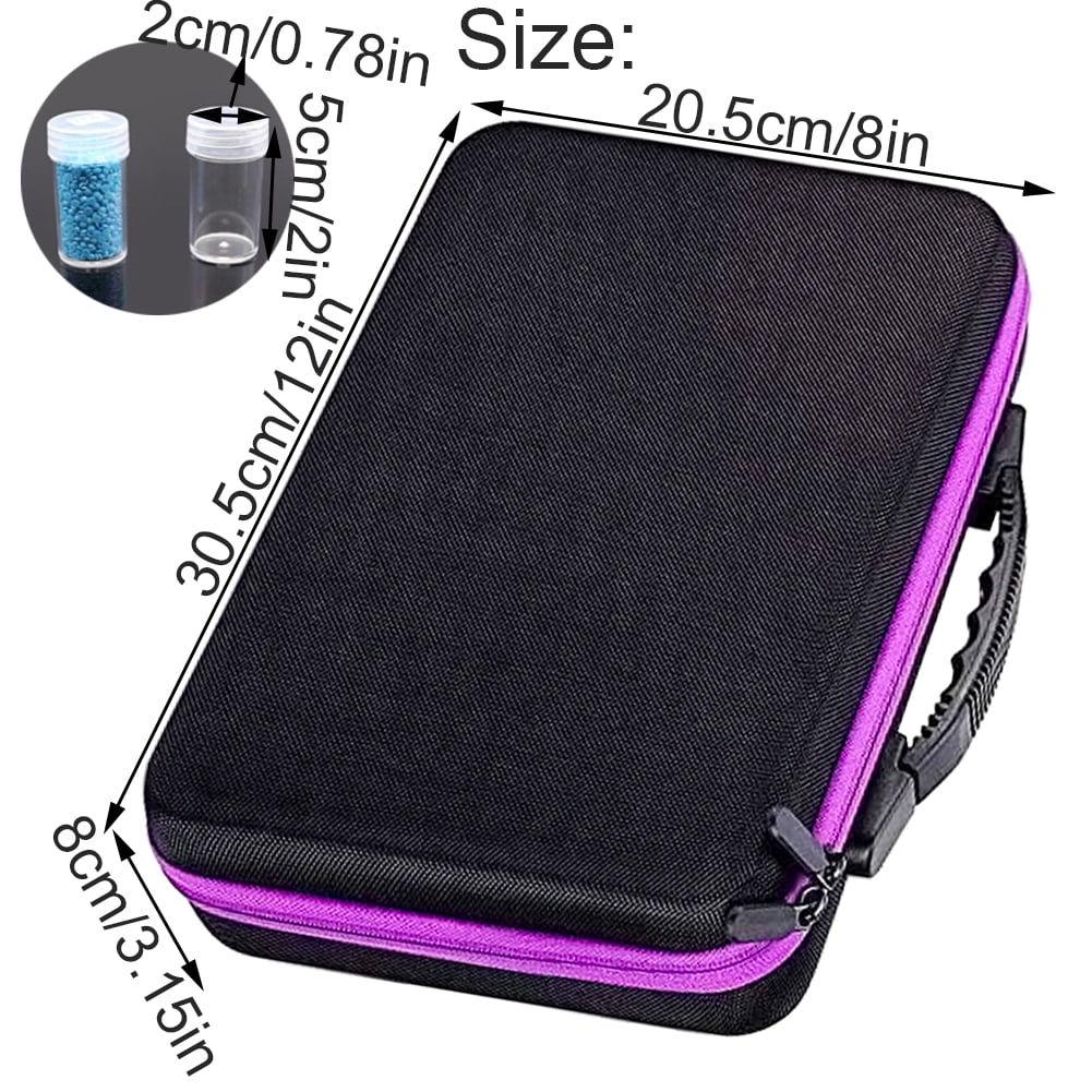 60 Grids Bead Storage Box, Diamond Painting Storage Containers, 5d Diamond Painting Tools Set for Jewelry Beads Rings Charms Glitter Rhinestones