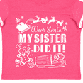 thumbnail image 4 of Inktastic Dear Santa, My Sister Did It Funny Christmas Boys or Girls Toddler T-Shirt, 4 of 5