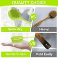 thumbnail image 5 of PINGKO Silicone Back Scrubber for Shower Bath Body Brush with Long Handle, BPA-Free, Hypoallergenic, Eco-Friendly for All Skin Back Cleaning Wash for Men Women(Green), 5 of 10