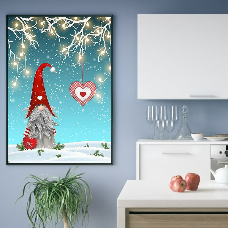 igoodom Christmas Diamond Painting Kits for Adults Beginners, Winter Gnome  Diamond Art Kits Painting with Diamonds, 5D DIY Full Round Drill Gem Art