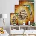 thumbnail image 5 of Design Art - Dessin de Bateau en Mouvement Coloré, 5 of 5