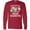 Red, variant on Inktastic Promoted to Great Grandma with Flowers Long Sleeve T-Shirt