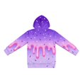 thumbnail image 6 of ZHOGXU Boys Girls Dripping Ice Cream Print Hoodie Long Sleeve Pullover Sweatshirt Kids Casual Classic Tops,3-4 Years, 6 of 7