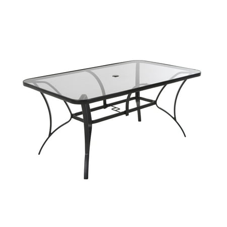 glass patio dining table steel tempered outdoor frame dark cosco paloma gray living faith grey walmart