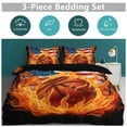 thumbnail image 6 of 3PCS Sports Basketball Duvet Cover Set Twin, 1 Duvet Cover And 2 Pillowcase, Duvet Cover for Kids Girls Boys And Teens, 6 of 6