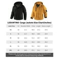 thumbnail image 5 of LEDUNTINO Men's Winter Jacket With Hood Water-Resistant Casual Coat Composite Fleece-Lined Outdoor Apparel For Cold Weather, 5 of 6