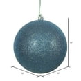 thumbnail image 2 of Vickerman 10" Sea Blue Glitter Ball Ornament., 2 of 2