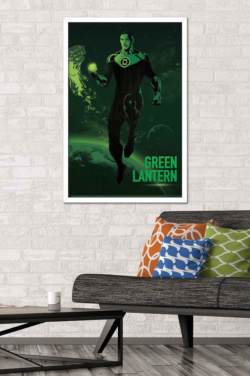 DC Comics: Dark Artistic - Green Lantern Wall Poster, 22.375" x 34" Framed