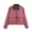 Watermelon Red, variant on Smsaxvxz Womens Cropped Jacket Casual Corduroy Collar Barn Coat Lightweight Utility Zip Up Baseball Jacket with Pockets White S