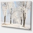 thumbnail image 2 of Winter Lane on Sunny Morning - Forest Canvas Art Print, 2 of 4