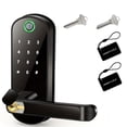 thumbnail image 1 of Smart Fingerprint Door Lock App Remote Control Keyless WIFI Digital Touchscreen Lock NFC IP67 Waterproof With 2 IC Cards ,Easy Installation, 1 of 6