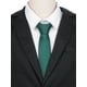 thumbnail image 4 of CORBATA DE HOMBRE INSPIRE CHIC para el Día del Padre, corbatas de color sólido, corbatas texturizadas clásicas para bodas formales, talla única, verde oscuro, 4 of 4
