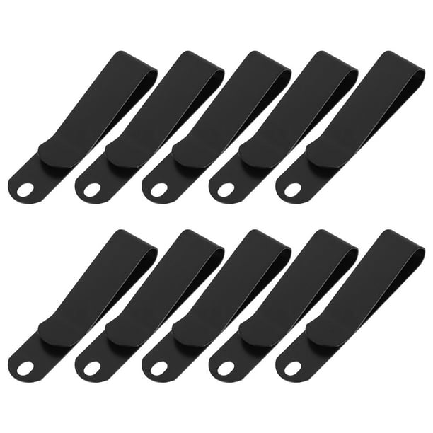 10 clips de metal para cinturón de teléfono móvil, versátiles, con resorte para cinturón, gancho universal para viajes, oficina y actividades al aire libre.