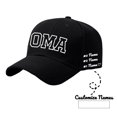 thumbnail image 2 of QASIEATN Relaxed Fit Baseball Caps for Women Diy Personalized Mother'S Day Birthday Custom Name Printed Baseball Cap Fall Fashion Accessories, 2 of 7