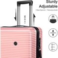 thumbnail image 6 of JZRTravel 21.26" Adult 2 Piece Hardside Spinner Carry On Luggage Set, Pink, 6 of 10