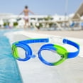 thumbnail image 1 of Swim Goggles Leakproof Swimming Glasses Anti Fog Waterproof Swimming Goggles Clear and Navy, 1 of 10