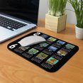 thumbnail image 5 of WIRESTER 8.66x7.08 in Rectangle Mouse Pad with Non-Slip Rubber Base for Computers, Laptop, Office & Home – Year 2026 Calendar Van Gogh Black Background, 5 of 5