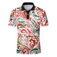 thumbnail image 4 of Yoodem Polo Shirts for Men Mens Shirts Men Fashion Spring Summer Casual Short Sleeve Turndown Neck Printed T Shirts Top Blouse Men's T-shirts Red M, 4 of 5