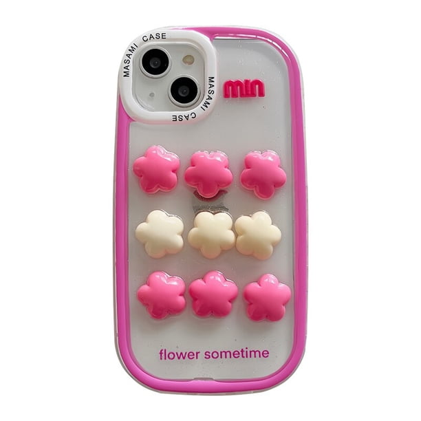 Funda de teléfono con purpurina epoxi coreana, bonita funda de silicona Kawaii con borde de corazón y amor para iPhone 14 11 12 13 Pro Max 12 promax zhangyuxiang LED