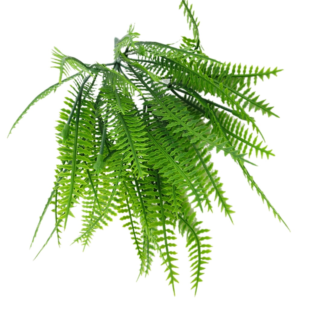 Artificial Foliage Simulation Long Stem Fern Leaves, Fake Greenery Foliage Plants 58cm Total