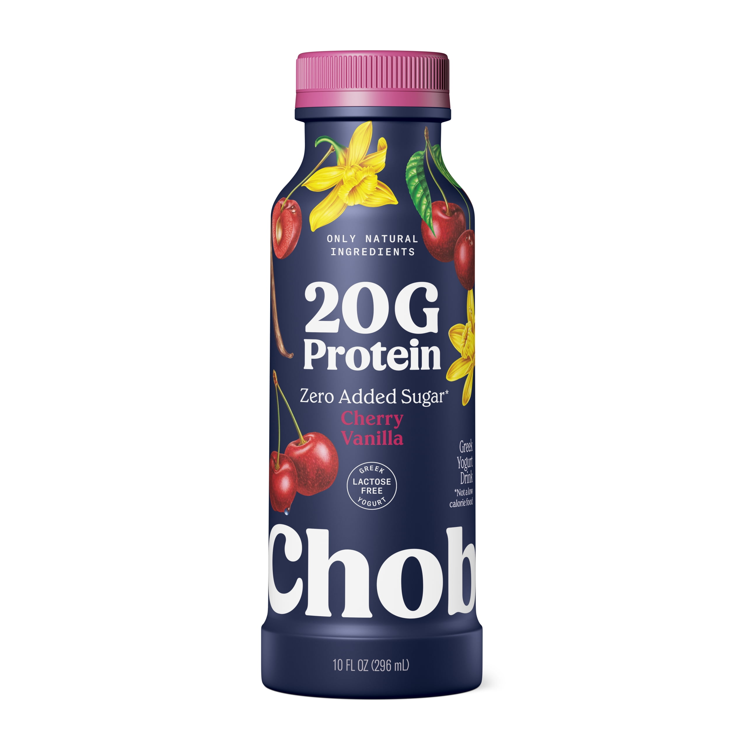 Chobani 20G Protein Low-Fat Greek Yogurt Drink Cherry Vanilla 10 fl oz Bottle