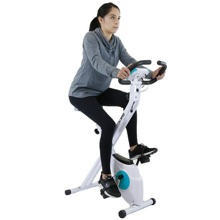 Xspec Foldable Stationary Upright Exercise Bike Cardio Workout Indoor