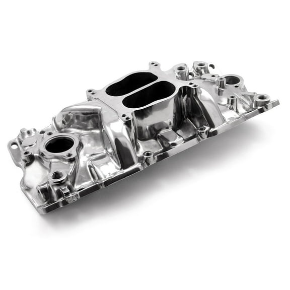 Speedmaster PCE147.1001 Compatible with Chevy SBC 350 1957-95 (Non EGR) LowRise Intake Manifold [Polished]