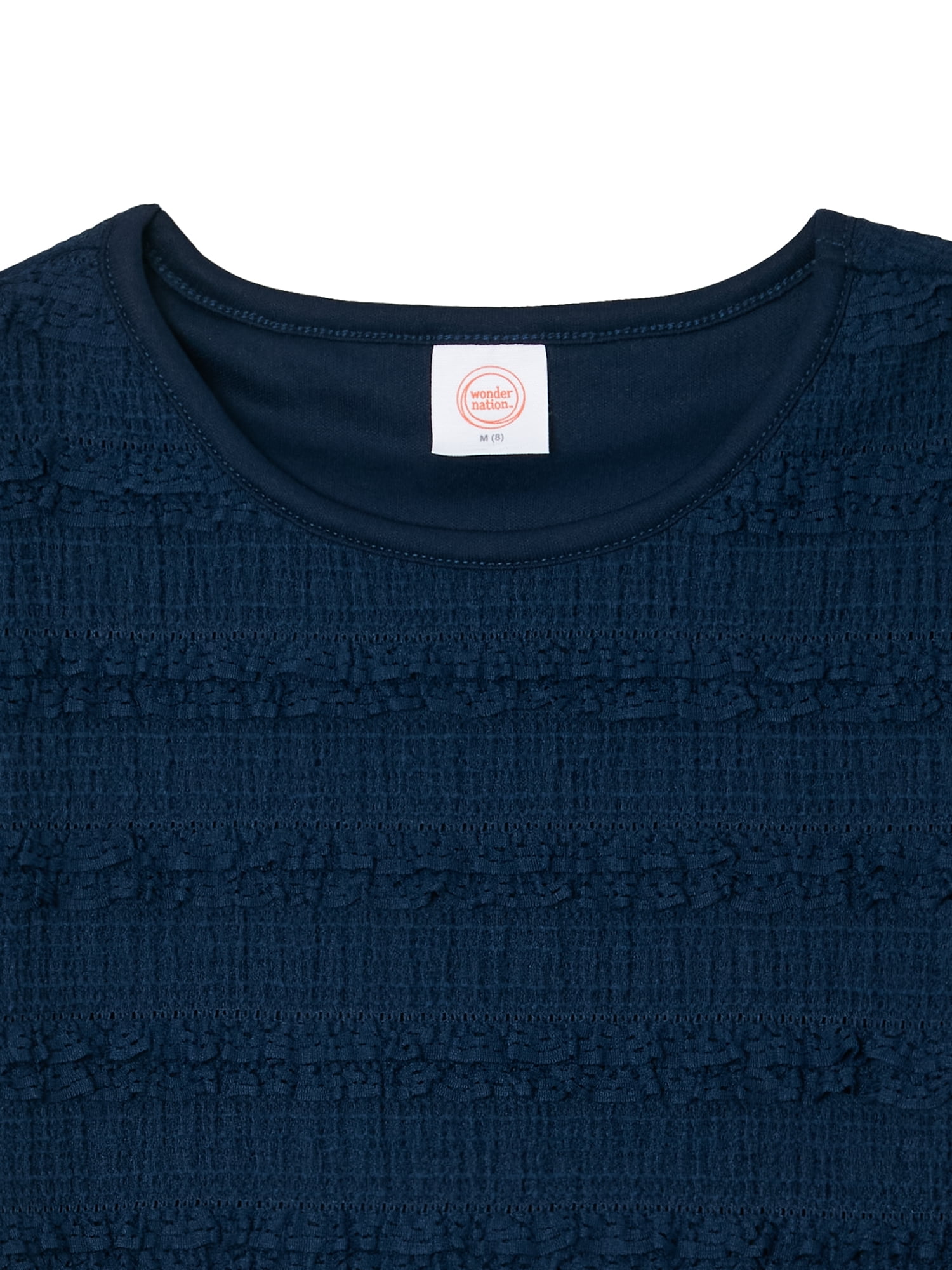 Wonder Nation Girls Spring Trend Top, Sizes 4-18 & Plus
