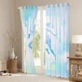 thumbnail image 3 of jejeloiu Handball Sport Theme Blackout Curtains Set of 2 (52x84 Each),Green Blue Ombre Window Curtains For Girls Kids, 3 of 6