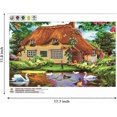 thumbnail image 3 of Countryside Diamond Painting House Kits for Adults Beginners Partial Drill DIY 5D Diamond Art Kits Animals Round Diamond Painting for Kids Rhinestone, 3 of 4