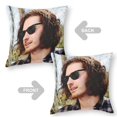 thumbnail image 2 of Hozier Fundas de almohada de terciopelo con tema, regalos de funda de almohada, decoración para el hogar, cojín de lanzar, regalo de cumpleaños para fans y parejas. 50cm x 50cm., 2 of 6