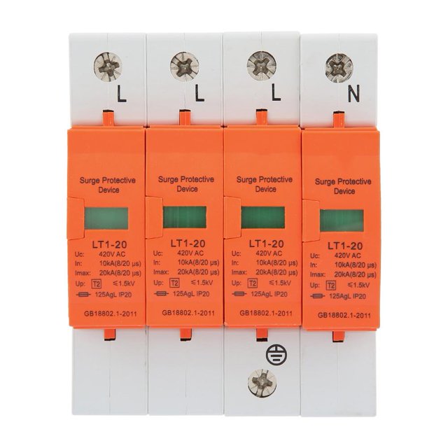 Ccdes 4P 20kA 420vAC House Surge Protective Low-voltage Arrester Device , Surge Protective Device, House Surge Protector