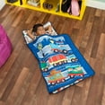 Toddler Nap Mat with Removable Pillow Choo Choo Train Carry Handle