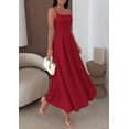 thumbnail image 6 of PRETTYGARDEN Cocktail Dresses for Women Spring Elegant Ruffle A Line Long Flowy Summer Formal Wedding Guest Maxi Dress, 6 of 7