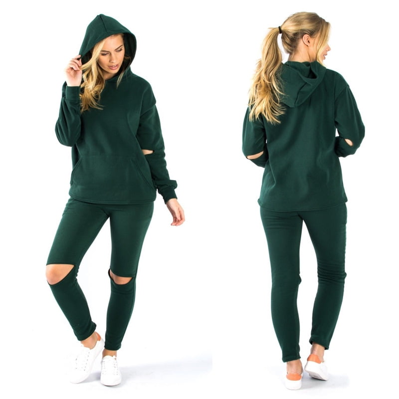 track pants and hoodies
